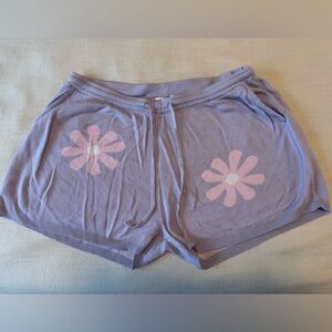 Purple Set with Pink Flower Design